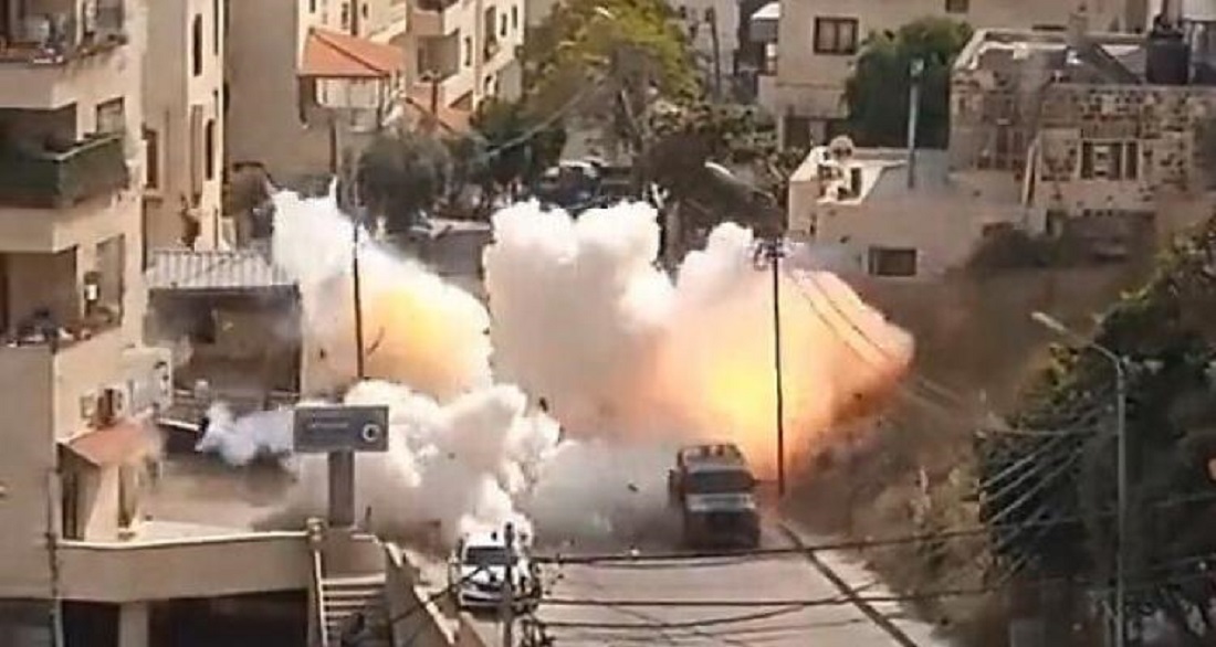 استهداف جيب لجيش الاحتلال بعبوة ناسفة